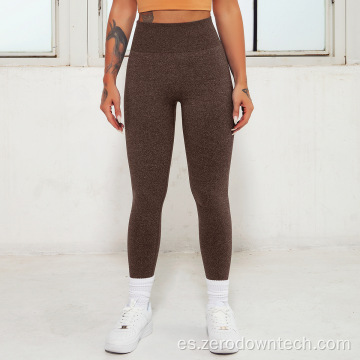 De punto sin costuras de cintura alta ajustados hip-melocotón deportes de cadera correr fitness yoga leggings